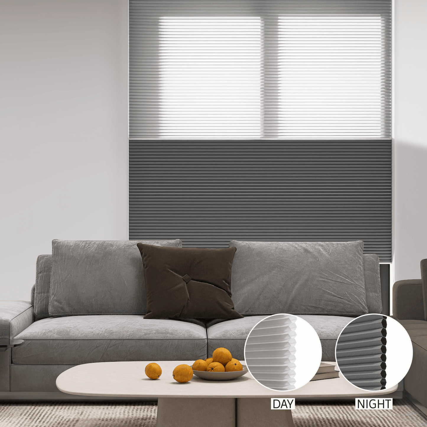 Classic Day & Night Honeycomb (Light Filtering + Blackout)