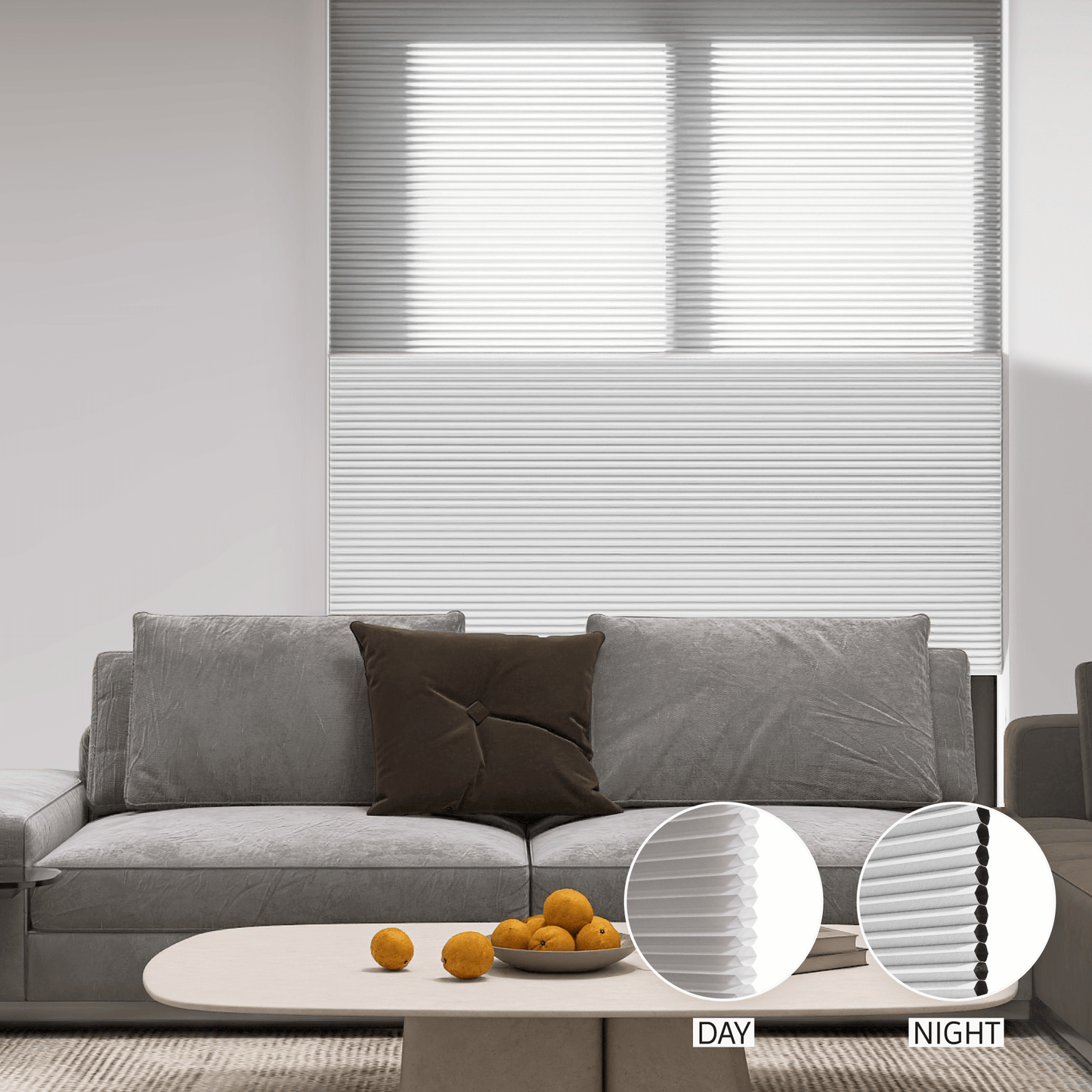 Classic Day & Night Honeycomb (Light Filtering + Blackout)