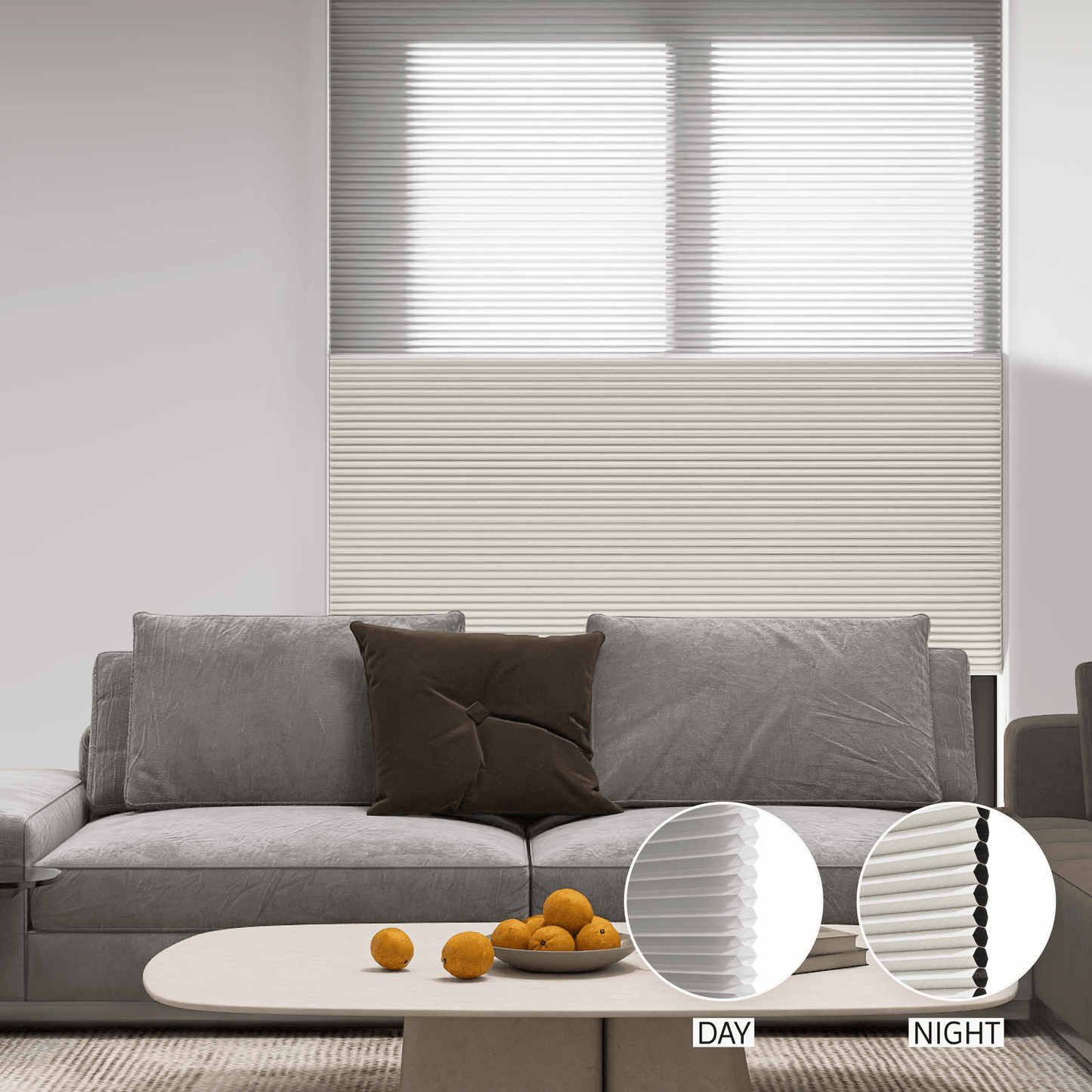 Classic Day & Night Honeycomb (Light Filtering + Blackout)