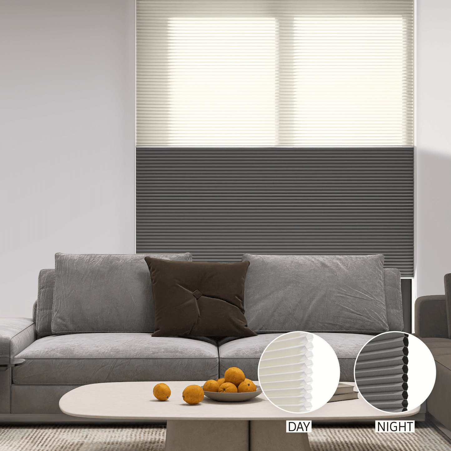 Classic Day & Night Honeycomb (Light Filtering + Blackout)