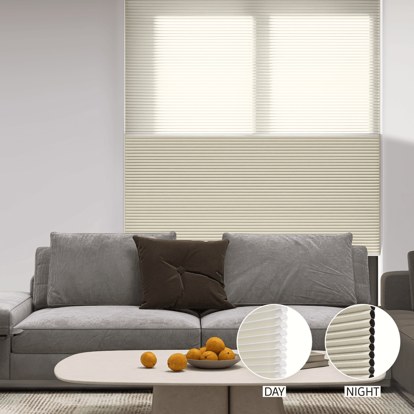 Classic Day & Night Honeycomb (Light Filtering + Blackout)