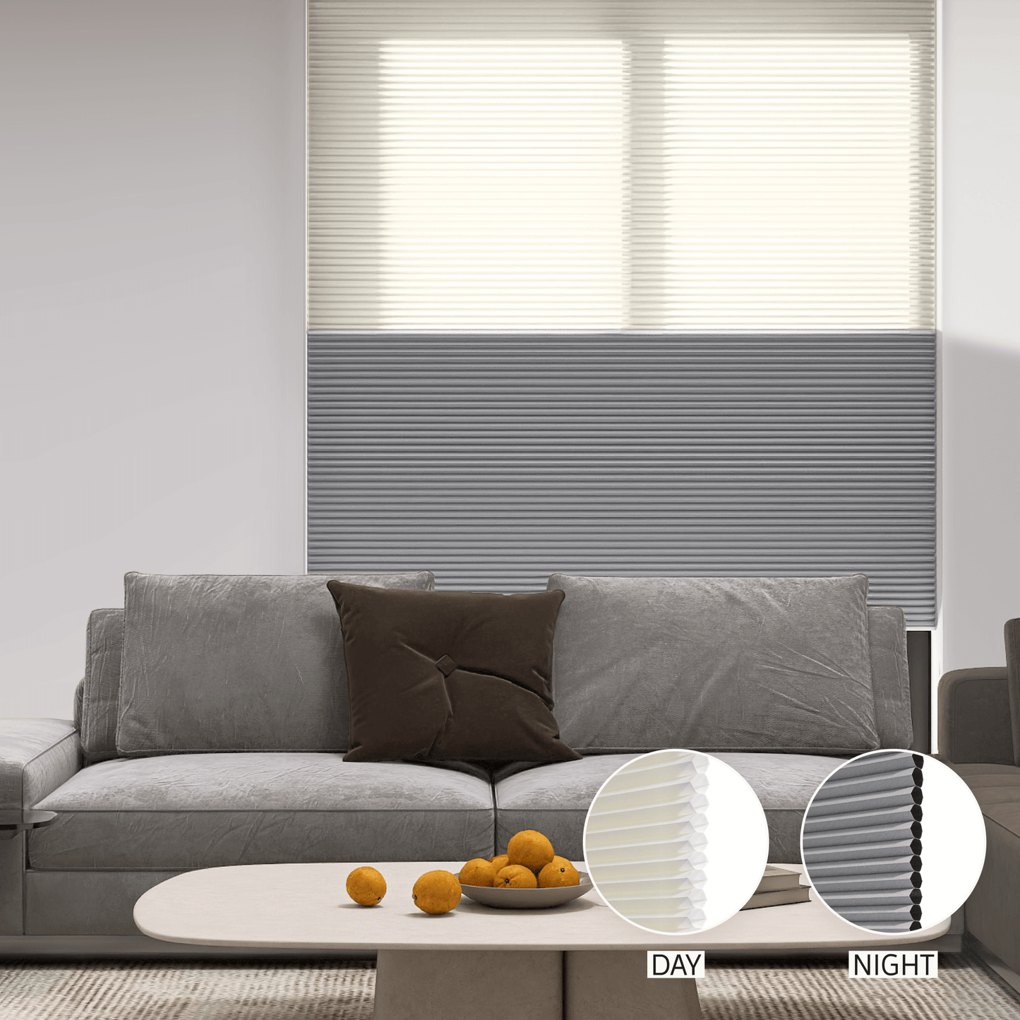 Classic Day & Night Honeycomb (Light Filtering + Blackout)