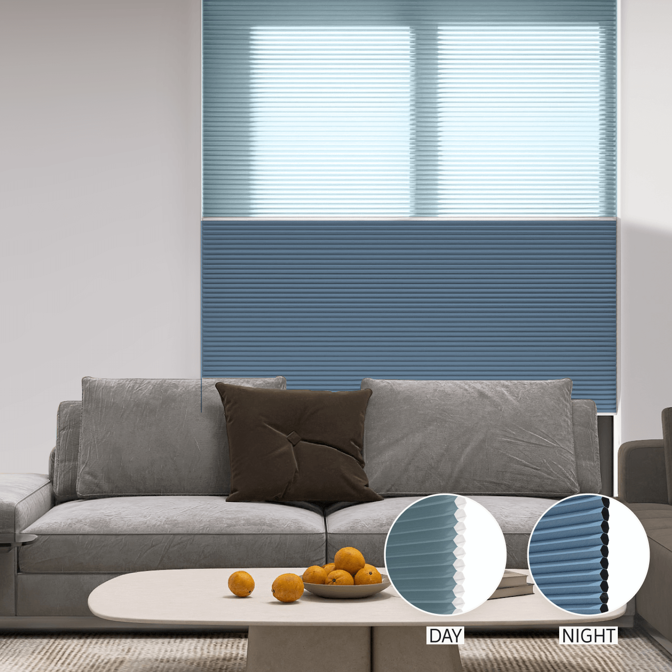 Classic Day & Night Honeycomb (Light Filtering + Blackout)