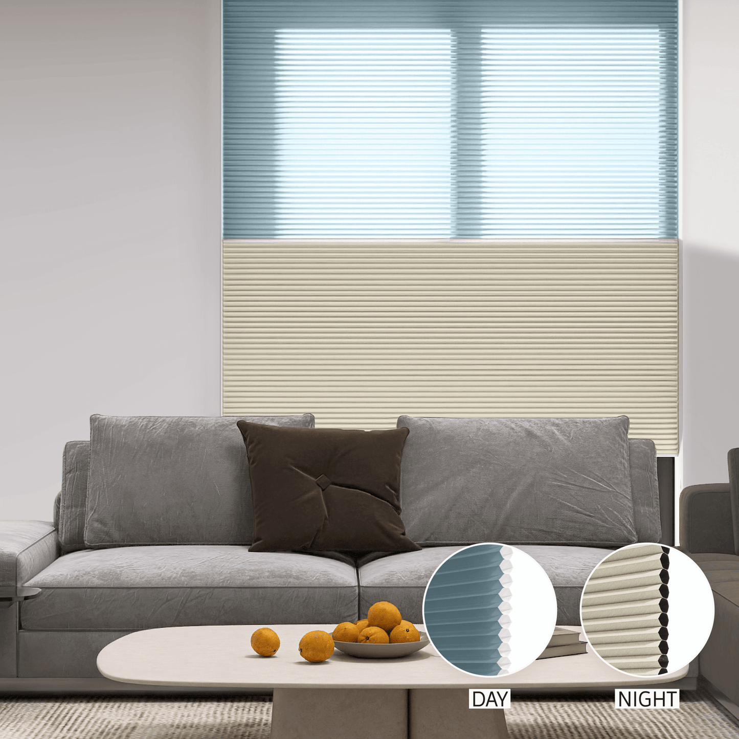 Classic Day & Night Honeycomb (Light Filtering + Blackout)