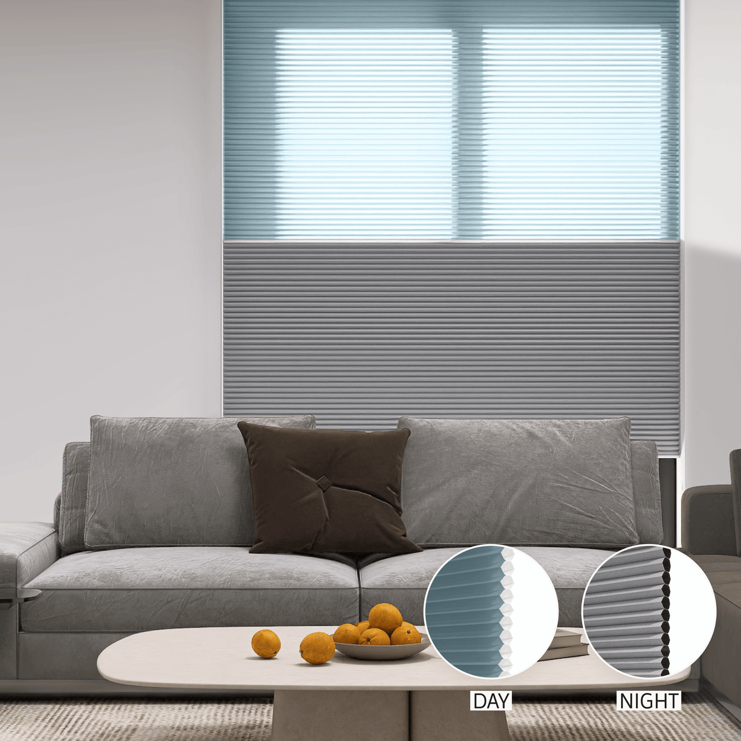 Classic Day & Night Honeycomb (Light Filtering + Blackout)