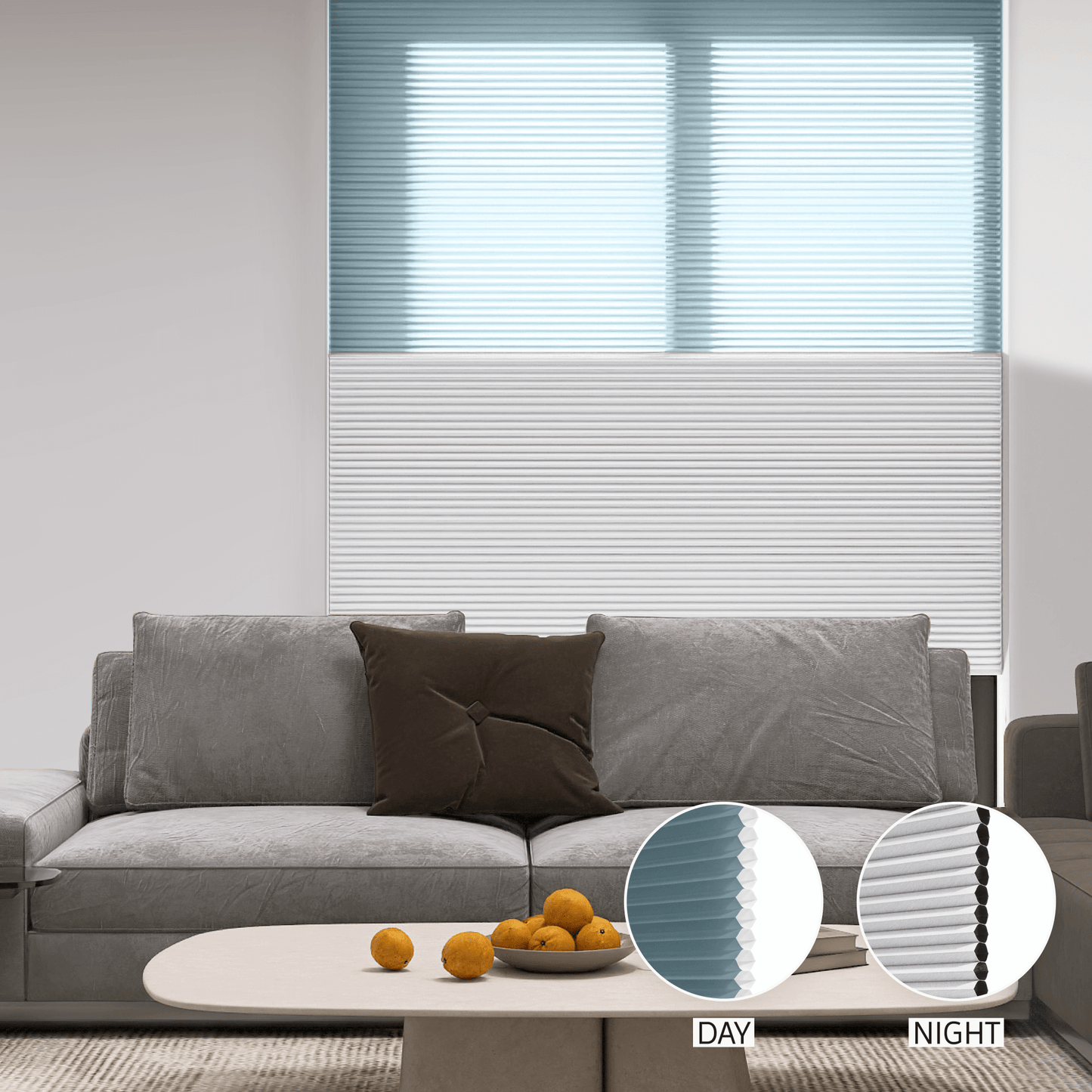 Classic Day & Night Honeycomb (Light Filtering + Blackout)