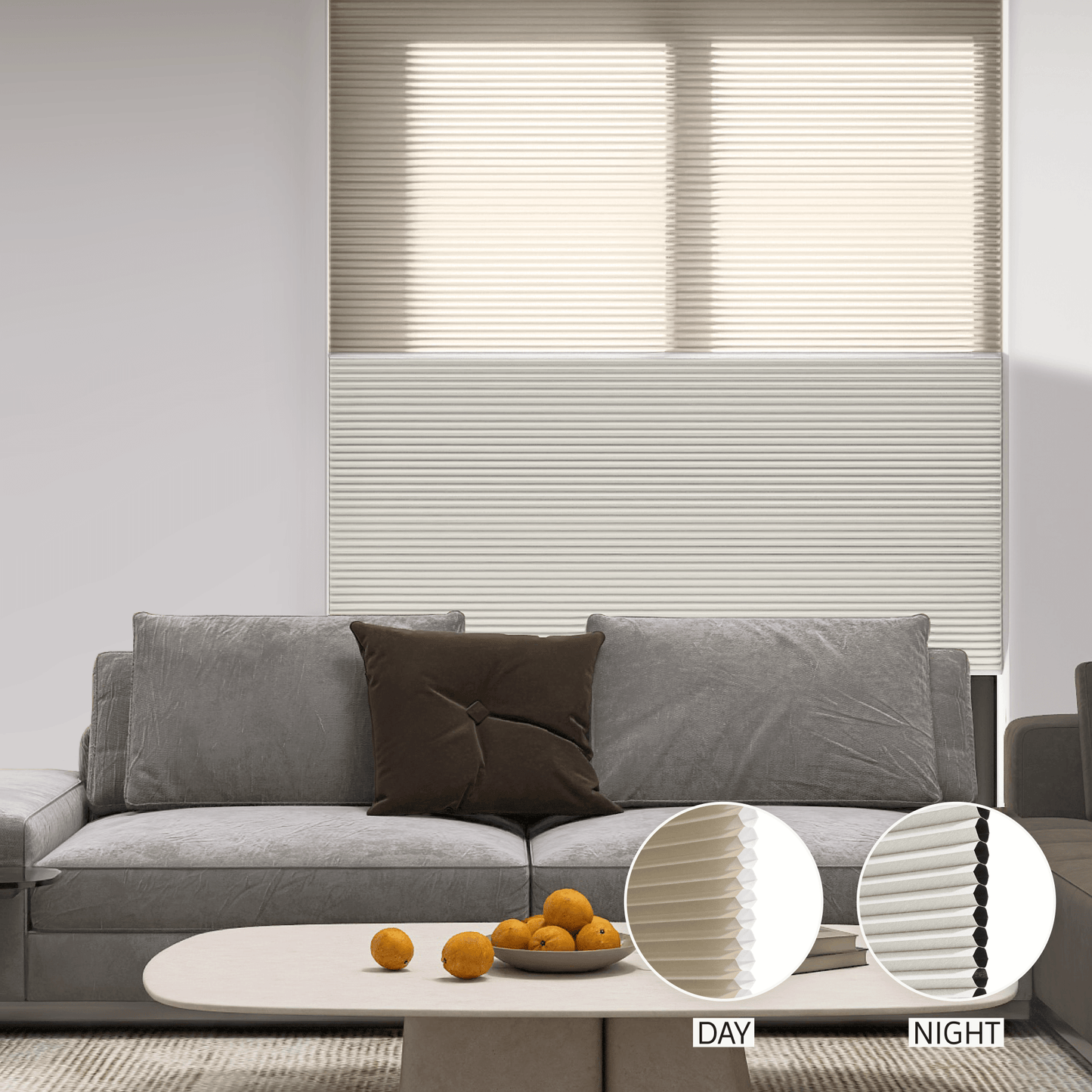 Classic Day & Night Honeycomb (Light Filtering + Blackout)