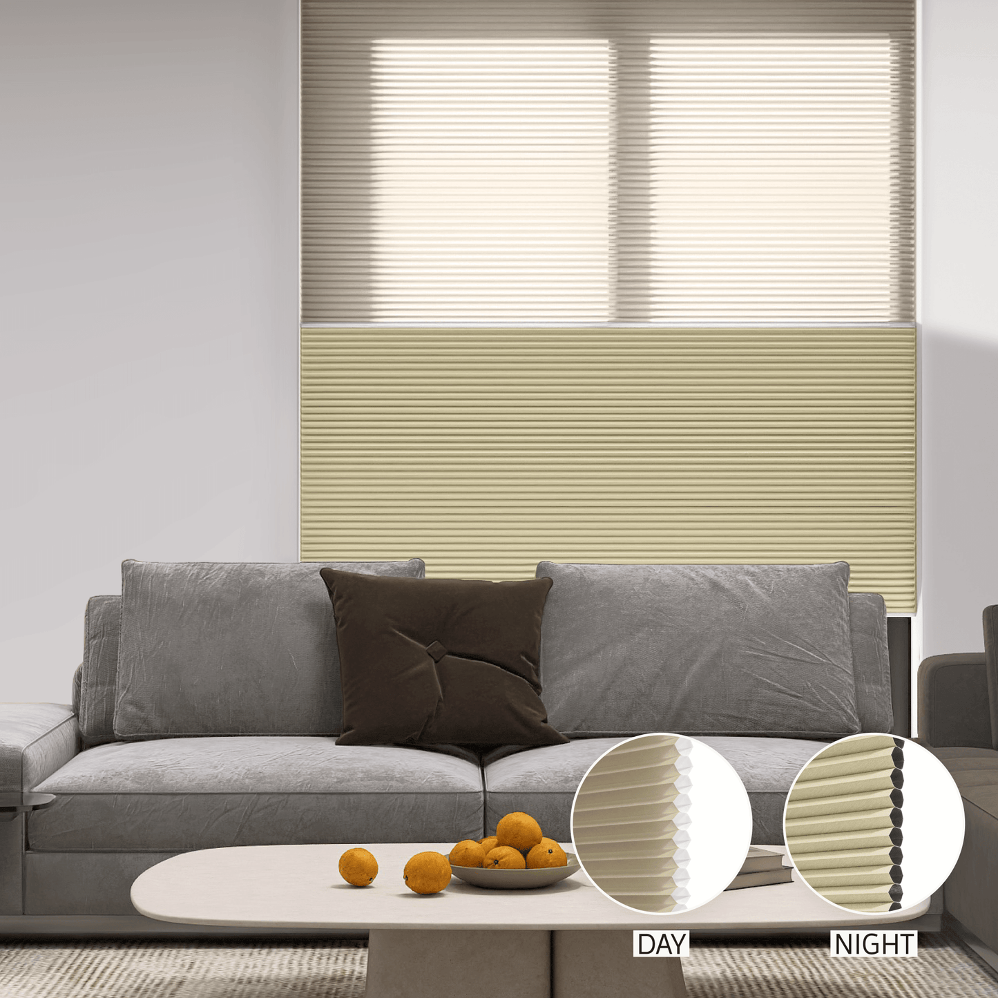 Classic Day & Night Honeycomb (Light Filtering + Blackout)