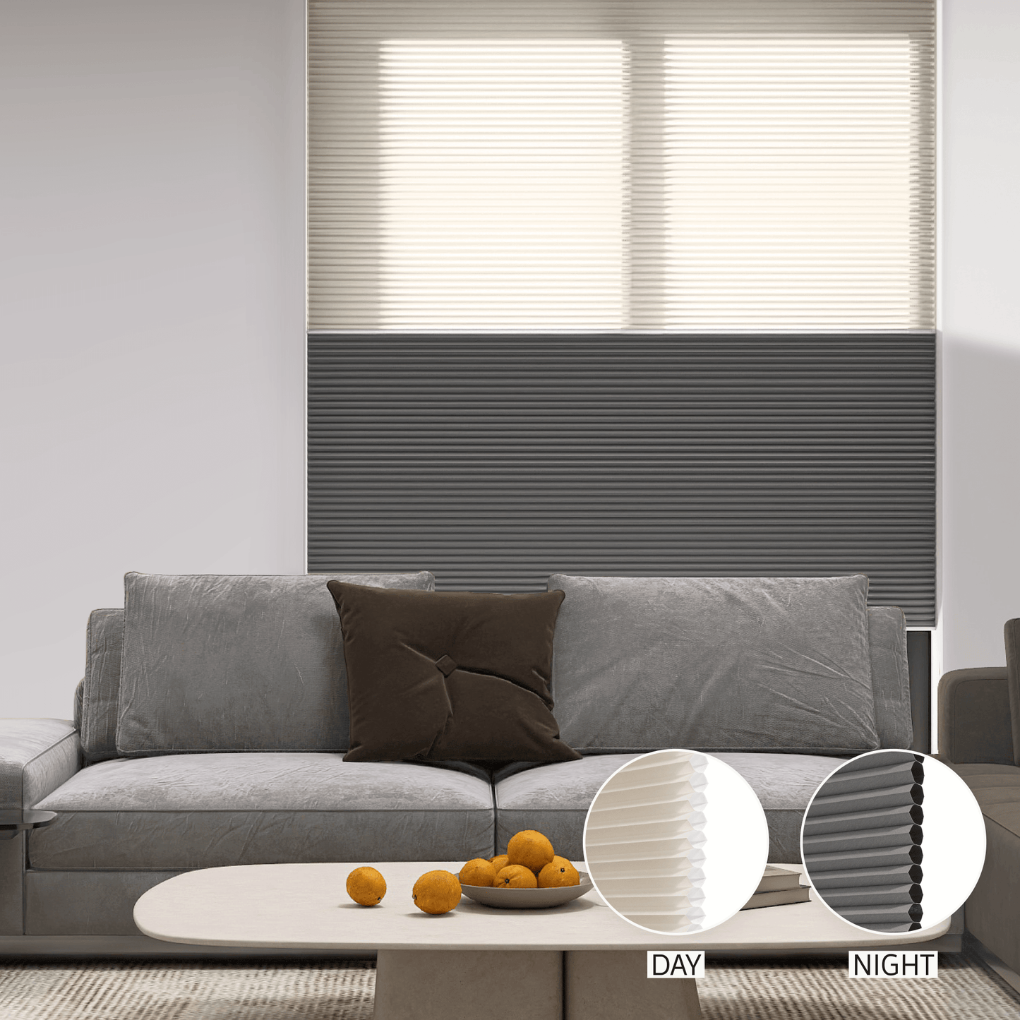 Classic Day & Night Honeycomb (Light Filtering + Blackout)