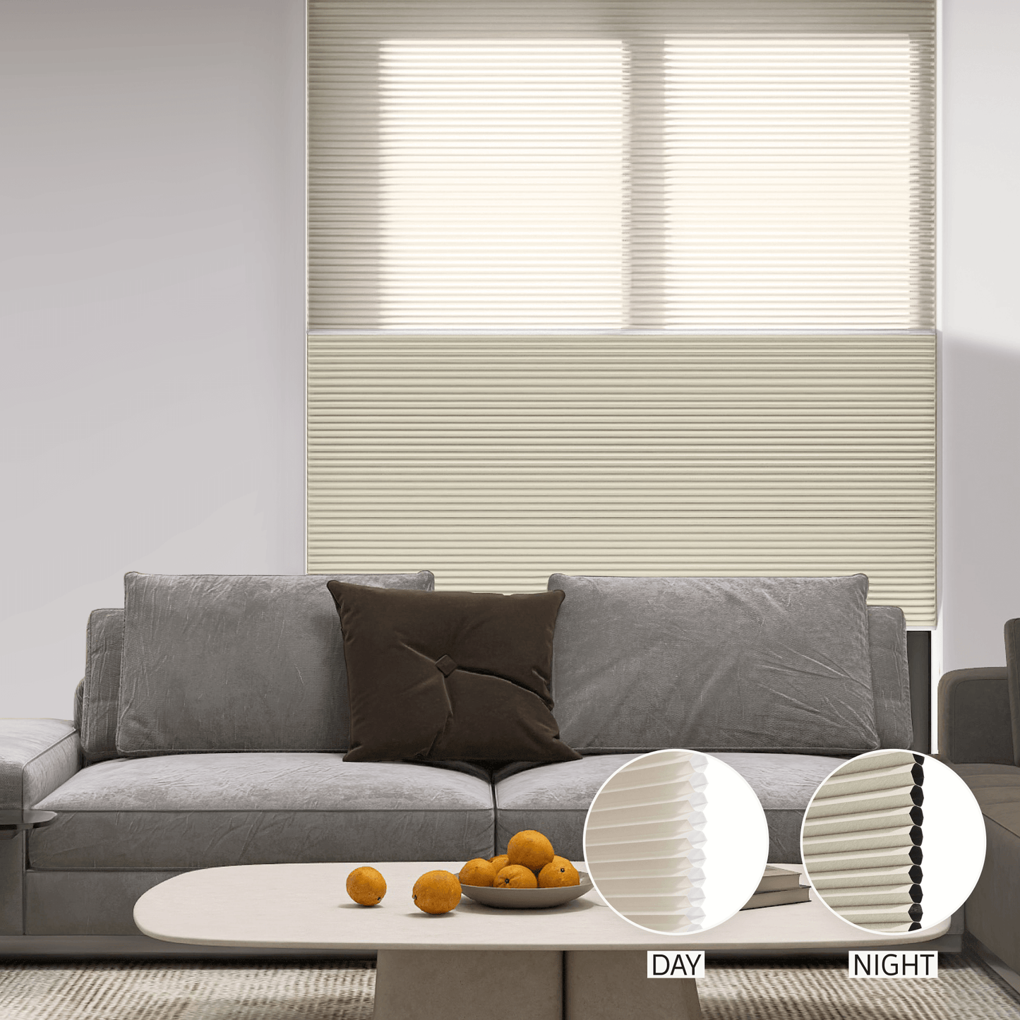 Classic Day & Night Honeycomb (Light Filtering + Blackout)