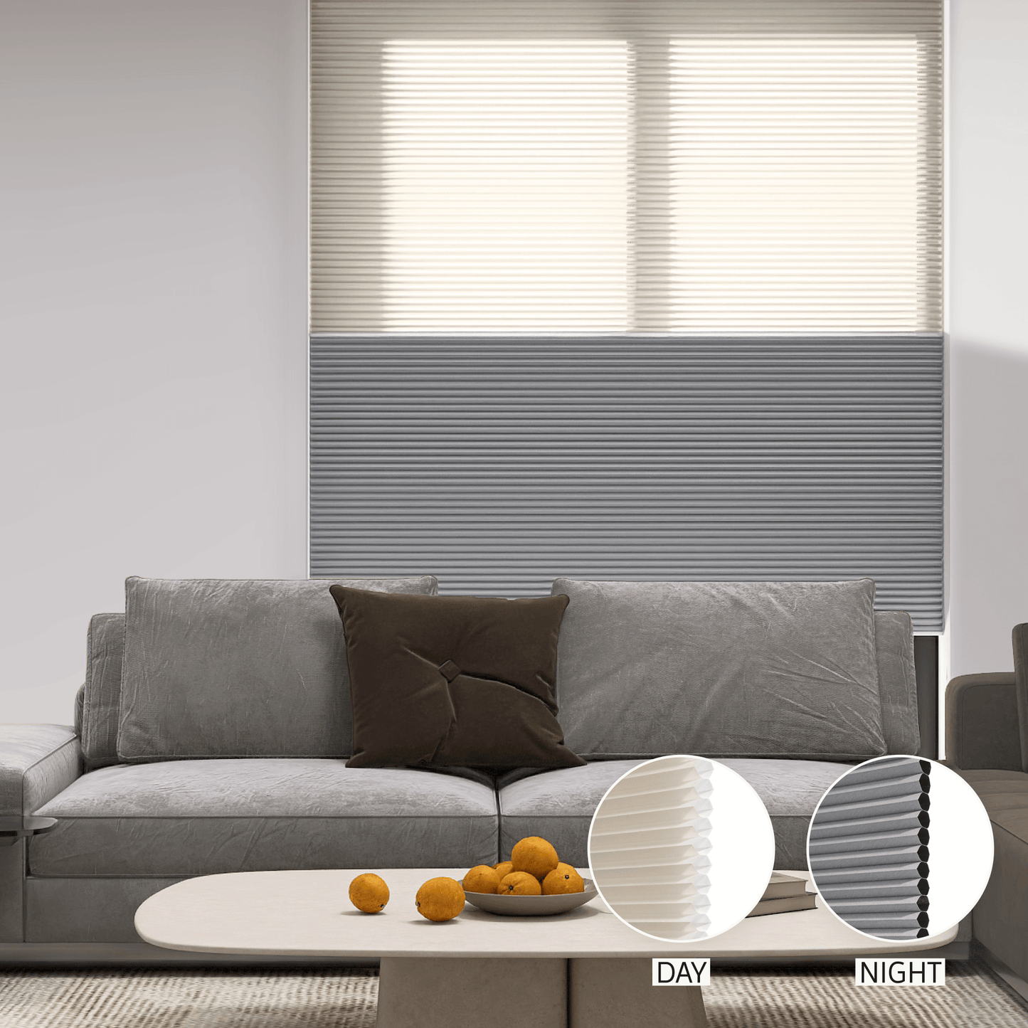 Classic Day & Night Honeycomb (Light Filtering + Blackout)