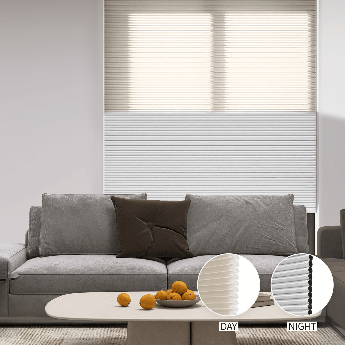Classic Day & Night Honeycomb (Light Filtering + Blackout)