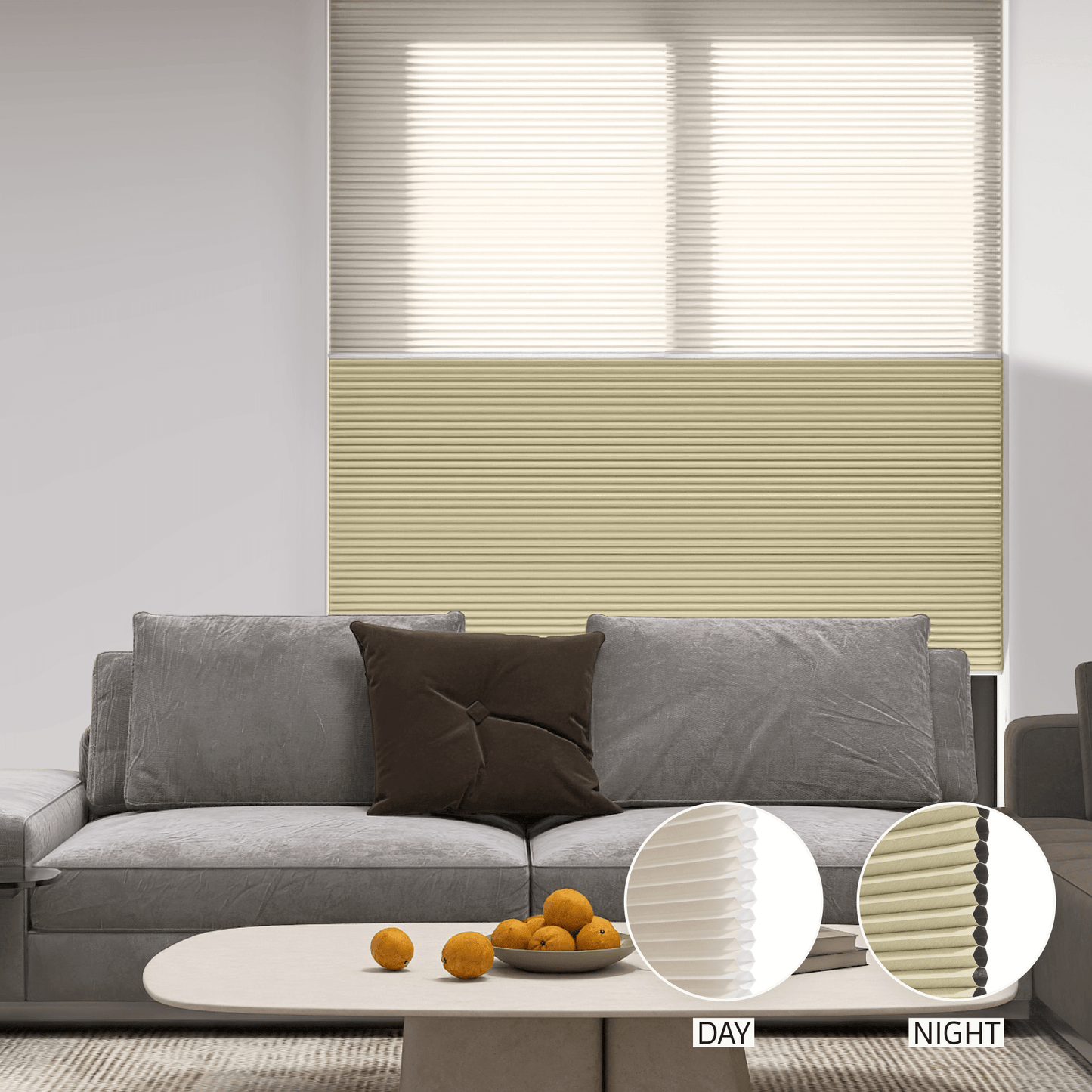 Classic Day & Night Honeycomb (Light Filtering + Blackout)