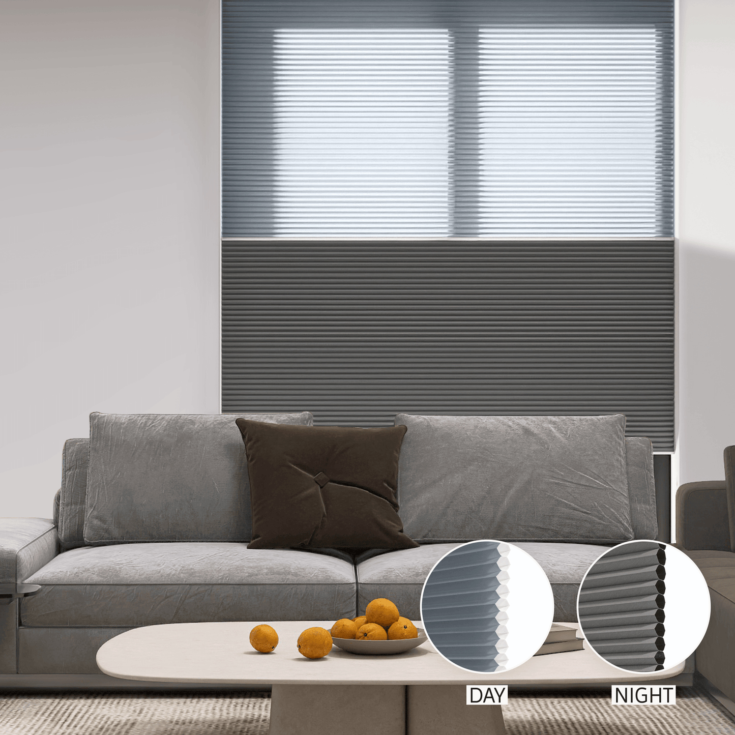 Classic Day & Night Honeycomb (Light Filtering + Blackout)