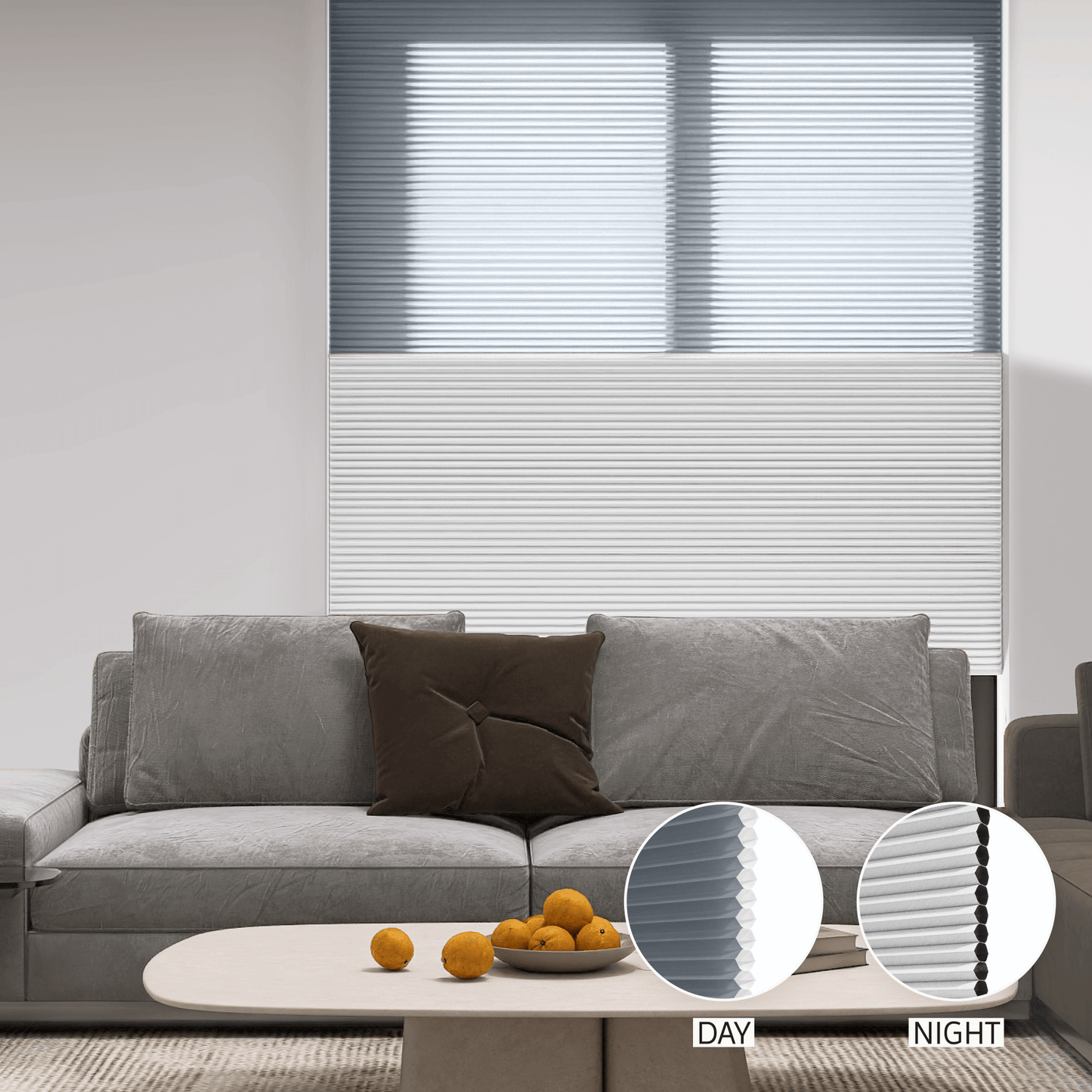 Classic Day & Night Honeycomb (Light Filtering + Blackout)