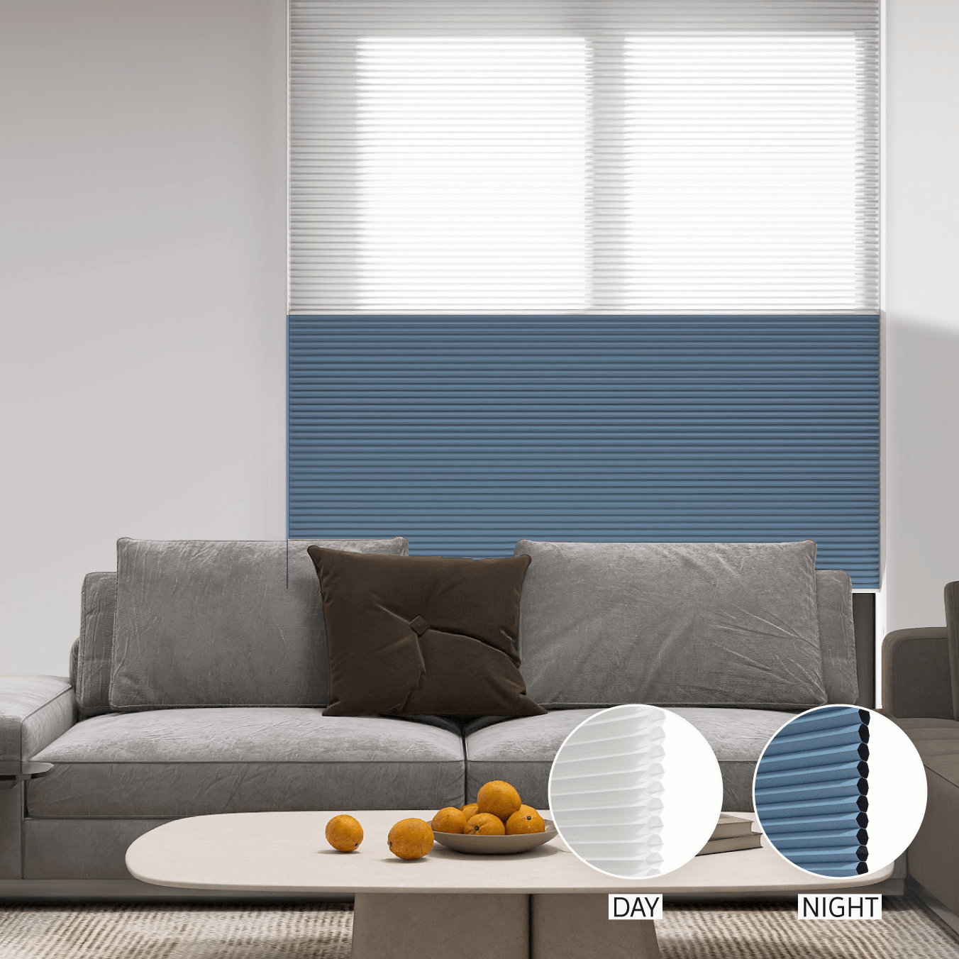 Classic Day & Night Honeycomb (Light Filtering + Blackout)