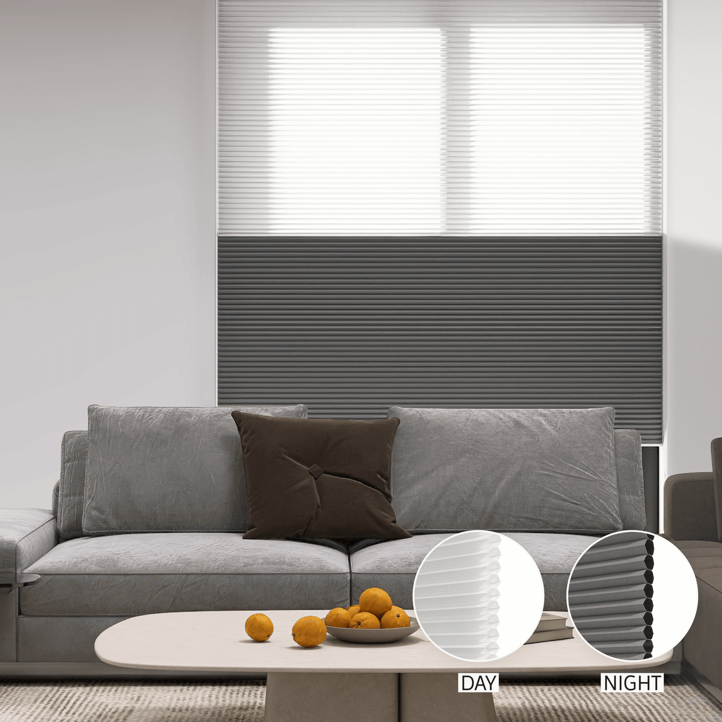 Classic Day & Night Honeycomb (Light Filtering + Blackout)