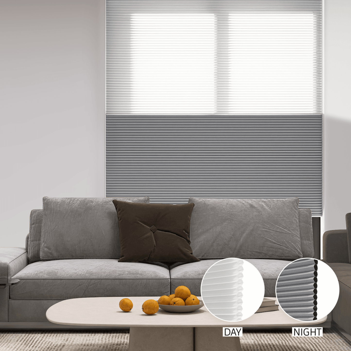 Classic Day & Night Honeycomb (Light Filtering + Blackout)