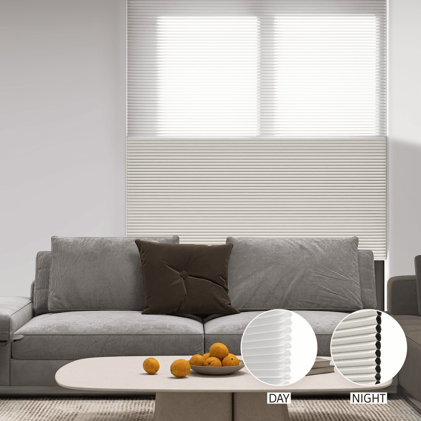 Classic Day & Night Honeycomb (Light Filtering + Blackout)