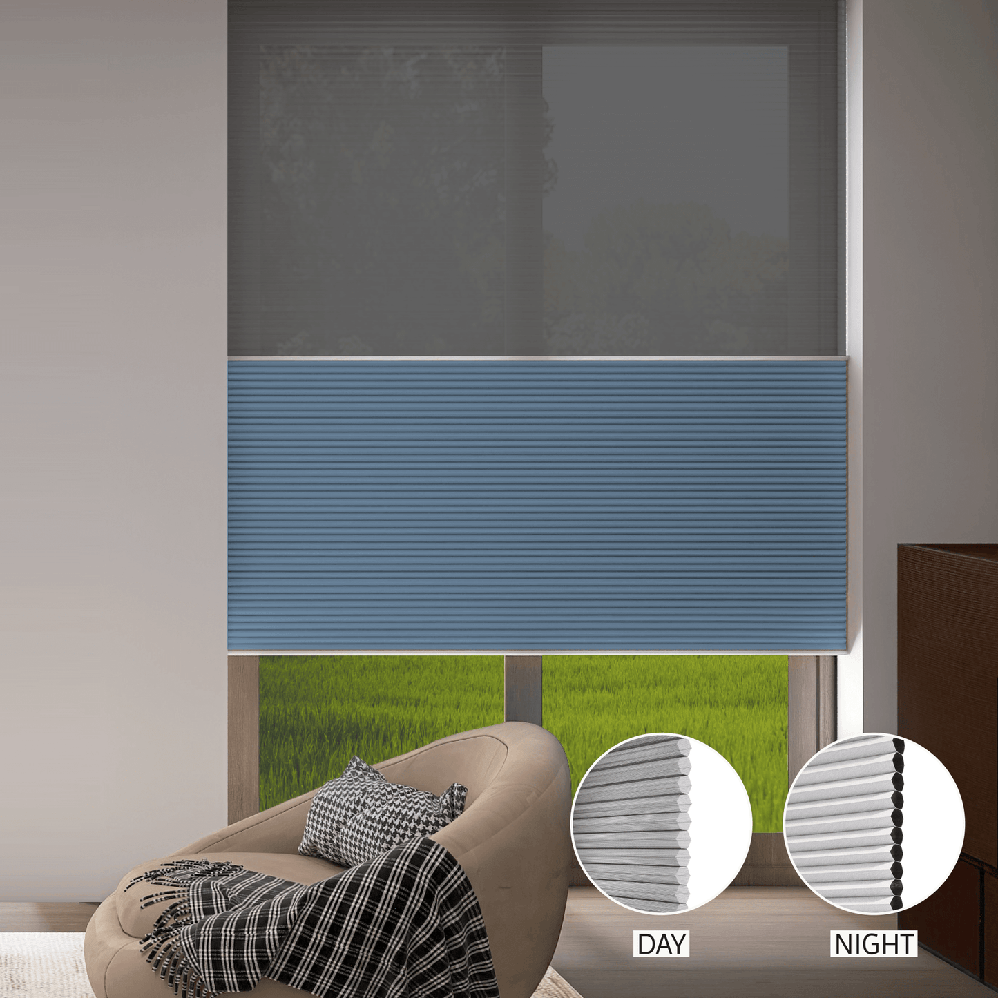 Classic Day & Night Honeycomb (Sheer + Blackout)