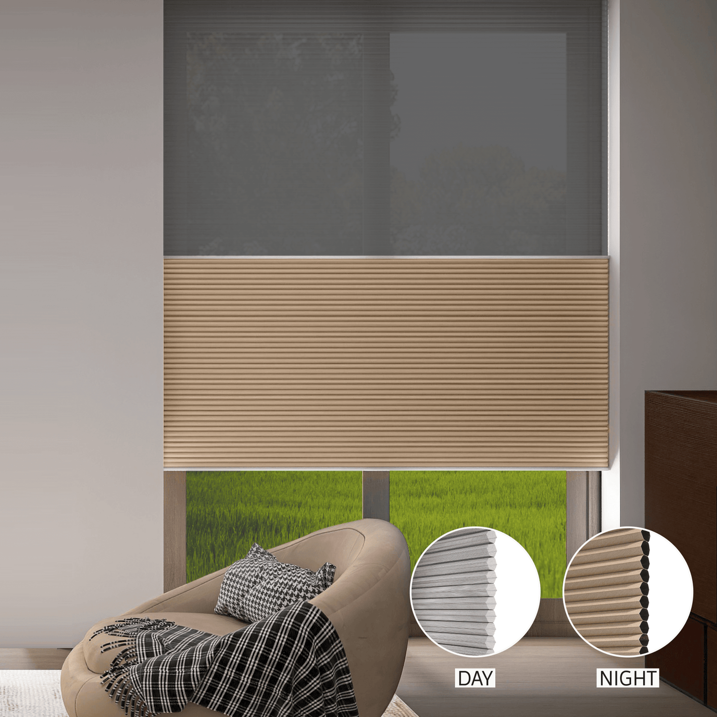 Classic Day & Night Honeycomb (Sheer + Blackout)