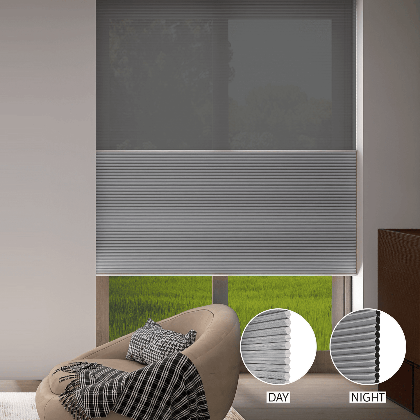 Classic Day & Night Honeycomb (Sheer + Blackout)