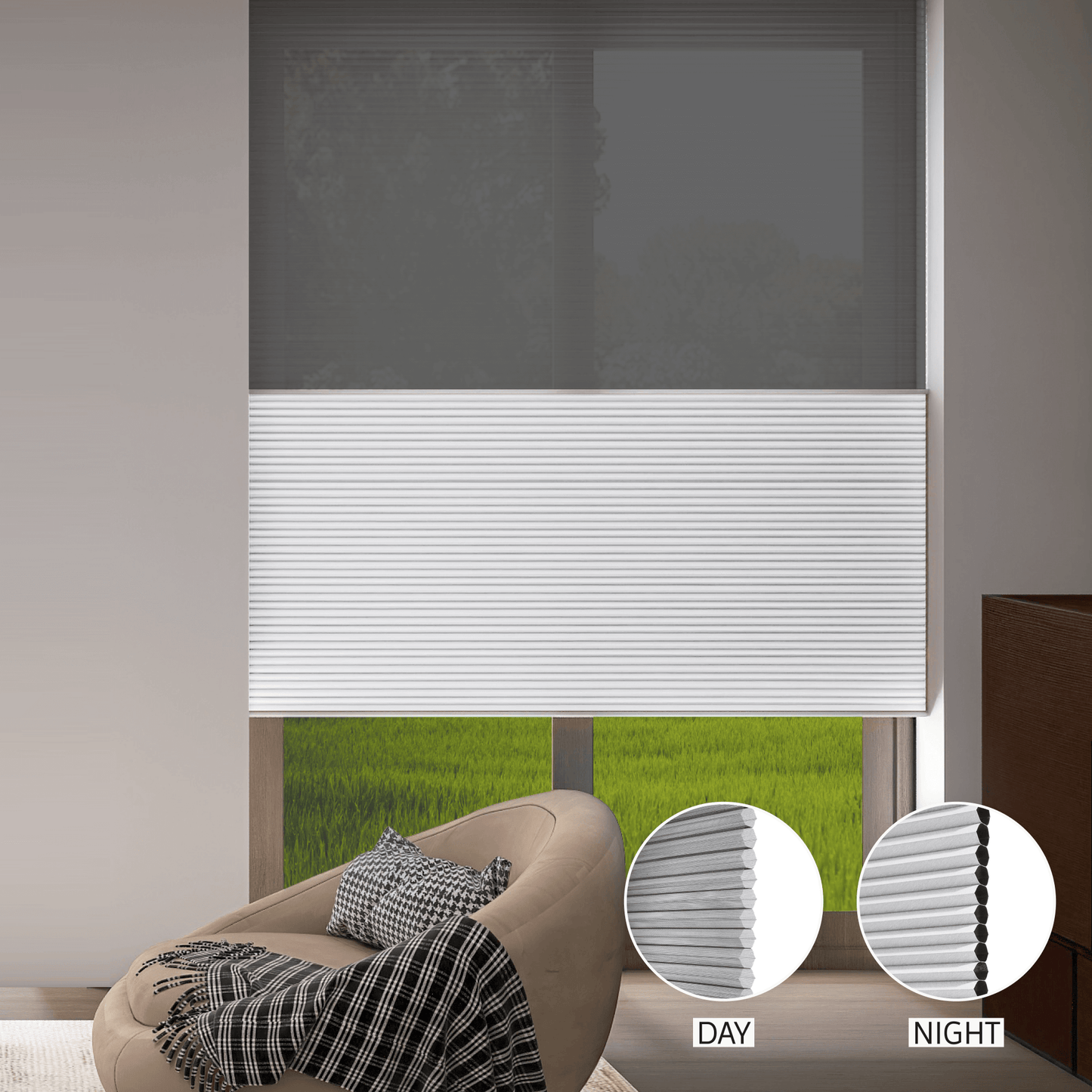 Classic Day & Night Honeycomb (Sheer + Blackout)