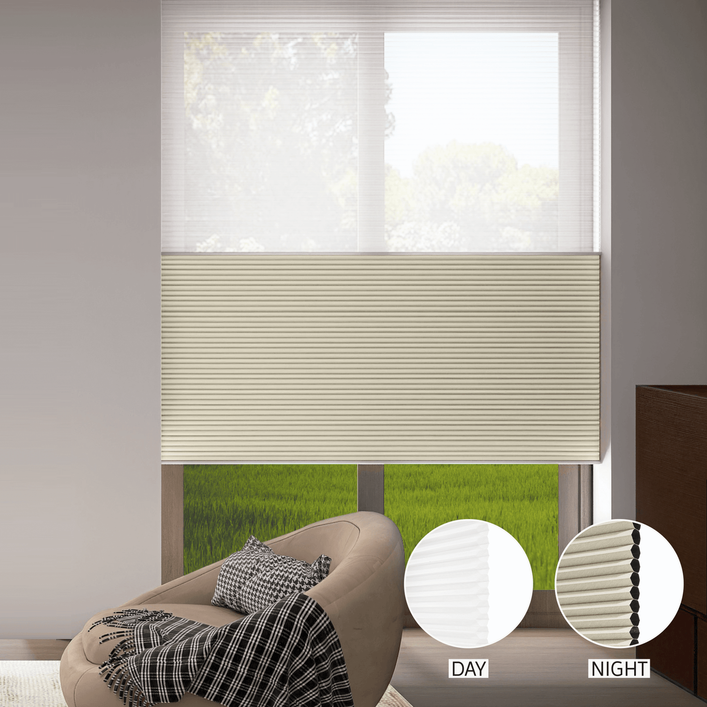 Classic Day & Night Honeycomb (Sheer + Blackout)