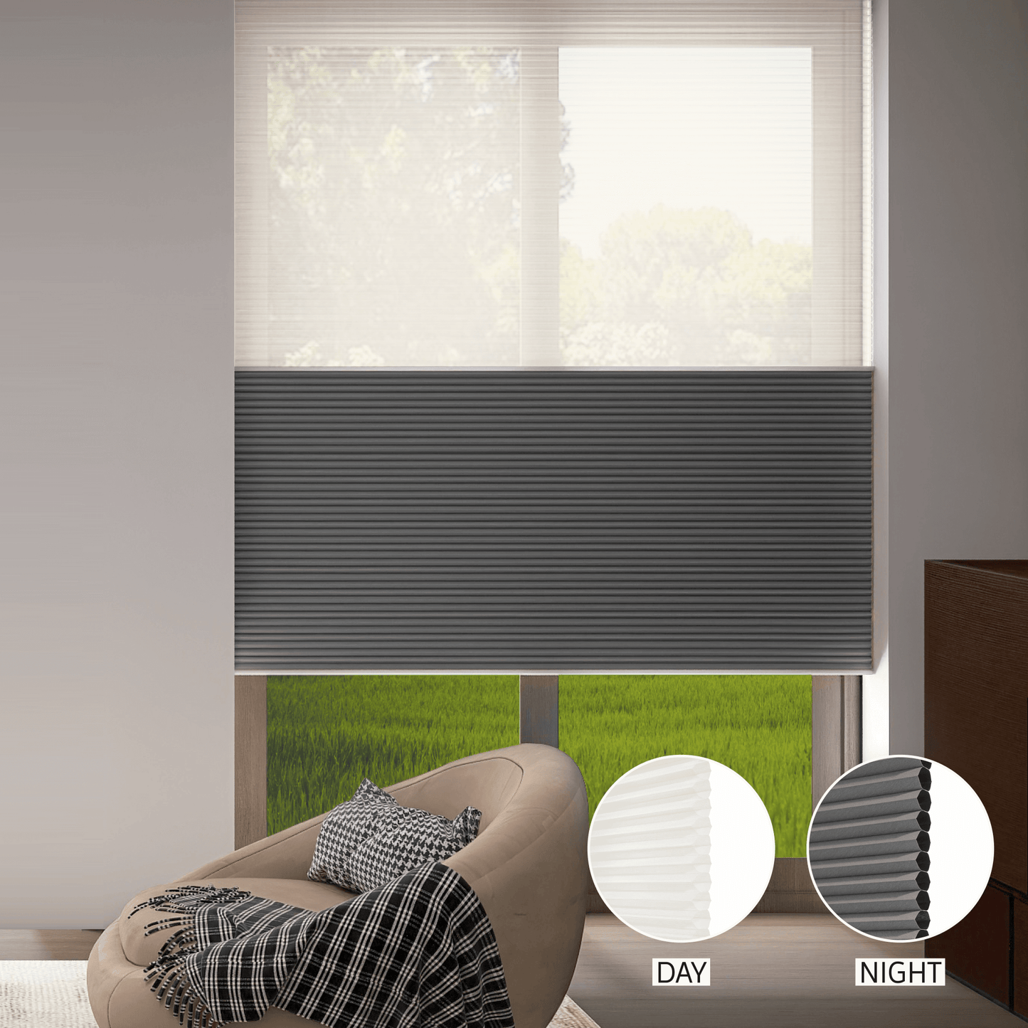 Classic Day & Night Honeycomb (Sheer + Blackout)