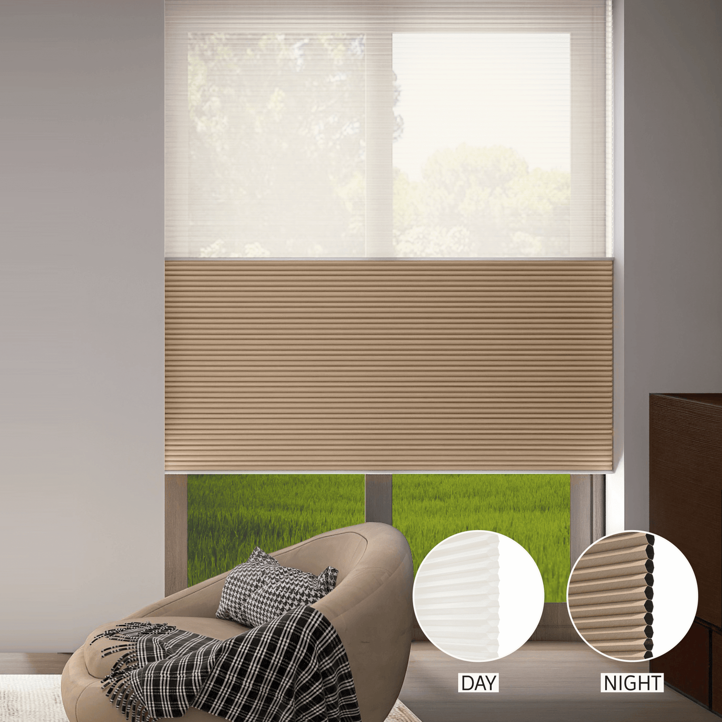 Classic Day & Night Honeycomb (Sheer + Blackout)