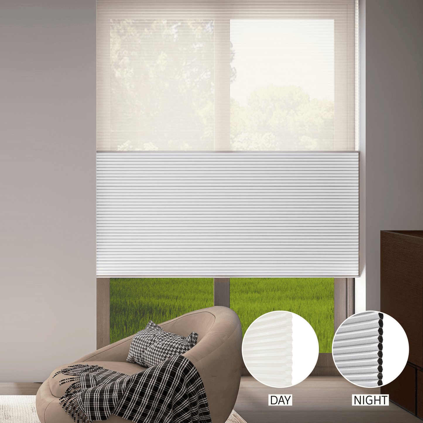 Classic Day & Night Honeycomb (Sheer + Blackout)