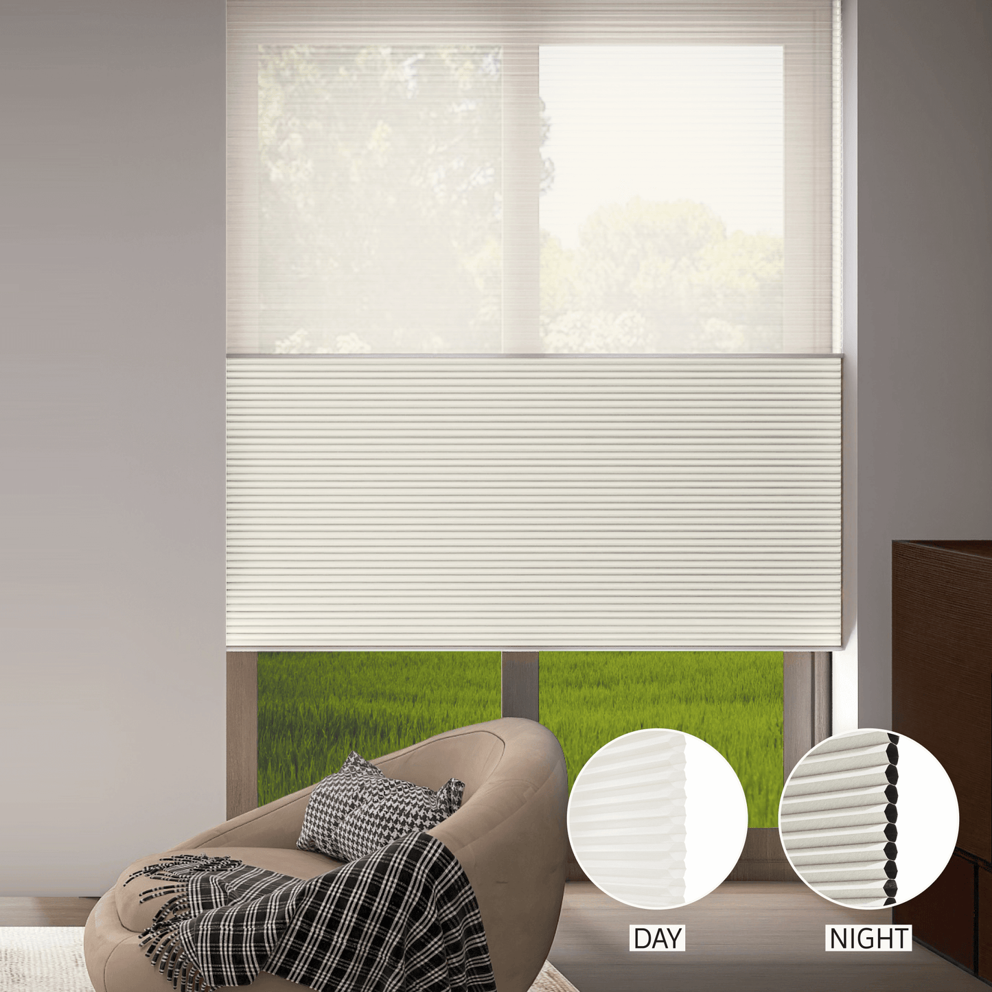 Classic Day & Night Honeycomb (Sheer + Blackout)