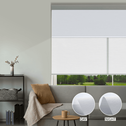 Cross Weave Day & Night Roller (Light Filtering + Blackout)