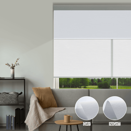 Cross Weave Day & Night Roller (Light Filtering + Blackout)