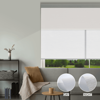Cross Weave Day & Night Roller (Light Filtering + Blackout)