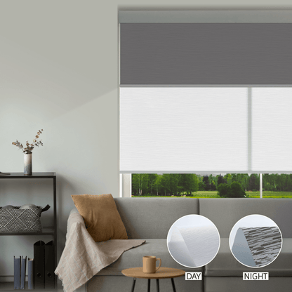Cross Weave Day & Night Roller (Light Filtering + Blackout)