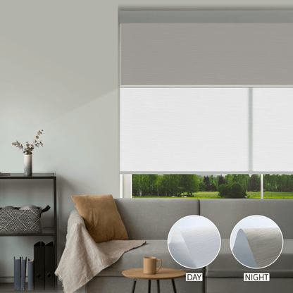 Cross Weave Day & Night Roller (Light Filtering + Blackout)