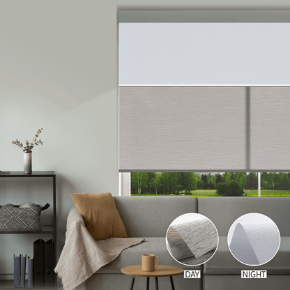 Cross Weave Day & Night Roller (Light Filtering + Blackout)
