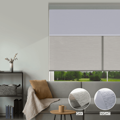 Cross Weave Day & Night Roller (Light Filtering + Blackout)