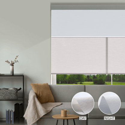 Cross Weave Day & Night Roller (Light Filtering + Blackout)