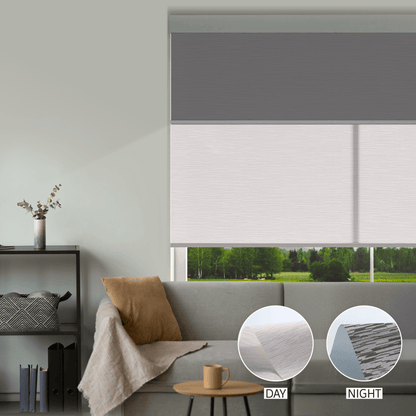 Cross Weave Day & Night Roller (Light Filtering + Blackout)