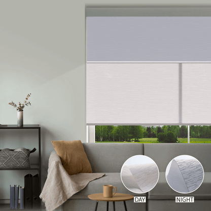 Cross Weave Day & Night Roller (Light Filtering + Blackout)
