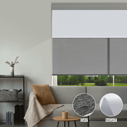 Cross Weave Day & Night Roller (Light Filtering + Blackout)