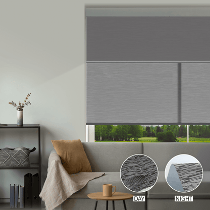 Cross Weave Day & Night Roller (Light Filtering + Blackout)