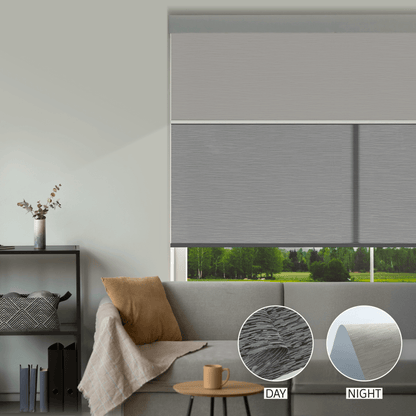 Cross Weave Day & Night Roller (Light Filtering + Blackout)