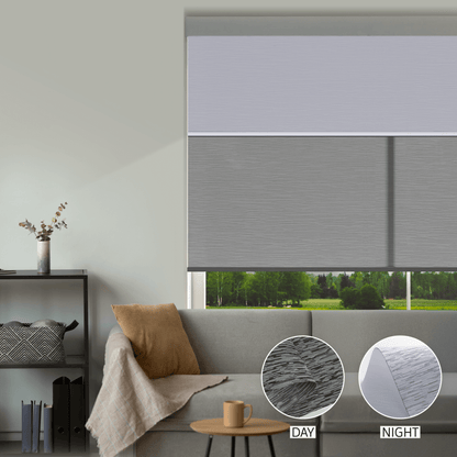 Cross Weave Day & Night Roller (Light Filtering + Blackout)