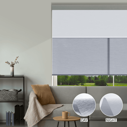 Cross Weave Day & Night Roller (Light Filtering + Blackout)