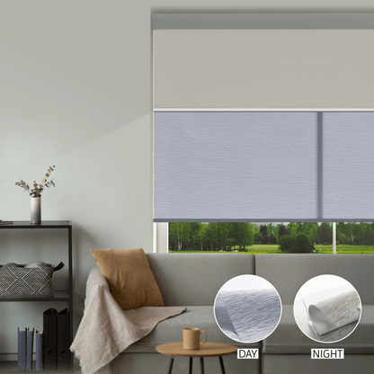 Cross Weave Day & Night Roller (Light Filtering + Blackout)
