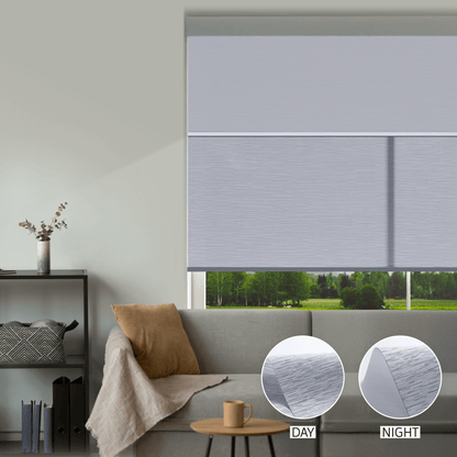 Cross Weave Day & Night Roller (Light Filtering + Blackout)