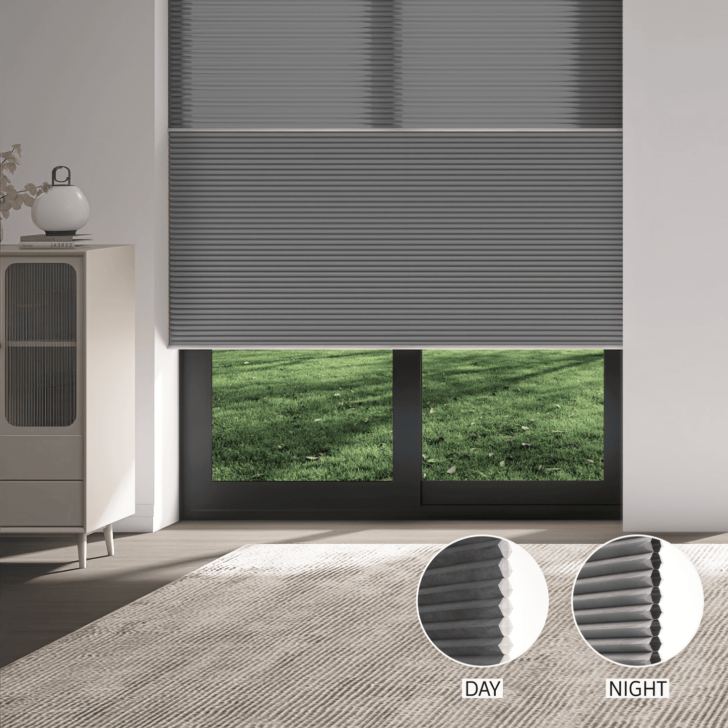 Dual Cell Day & Night Honeycomb (Light Filtering + Blackout)